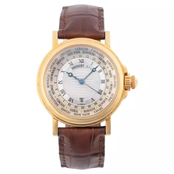 Breguet 18K Gold Automatic Worldtime Wristwatch.