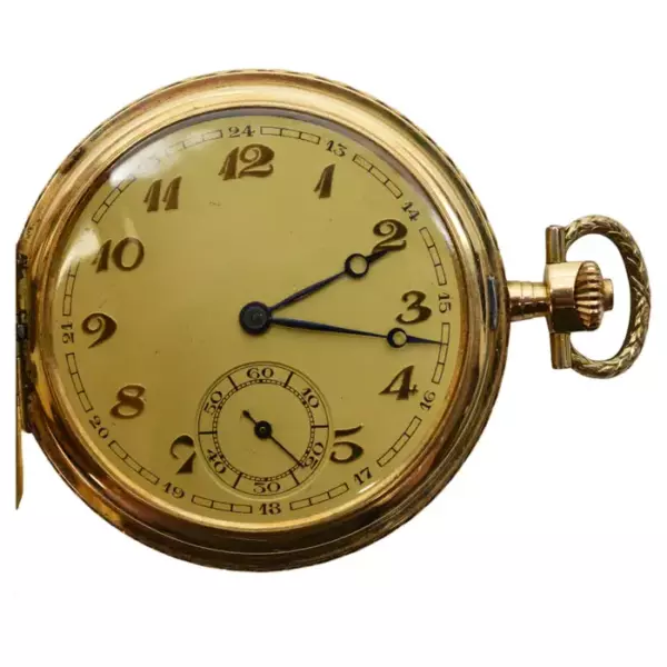 Vintage 14K Yellow Gold Vogt Pocket Watch.