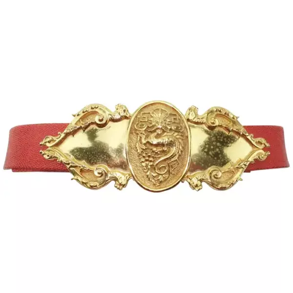 Vintage Accessocraft NYC Ornate Dragon Beltю