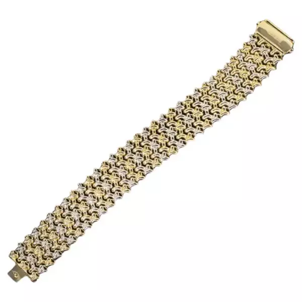 CHIMENTO italian 18 Carat Gold Diamond Bracelet.
