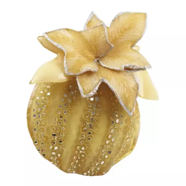 Cilea Paris Fantasy Yellow Pumpkin Resin Pin Brooch.