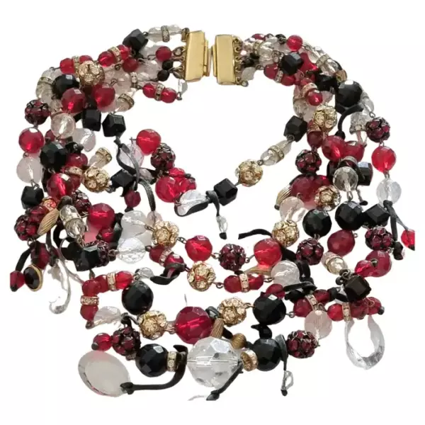 Françoise MONTAGUE Paris, Magnificent old massive NECKLACE, vintage from the 60s.