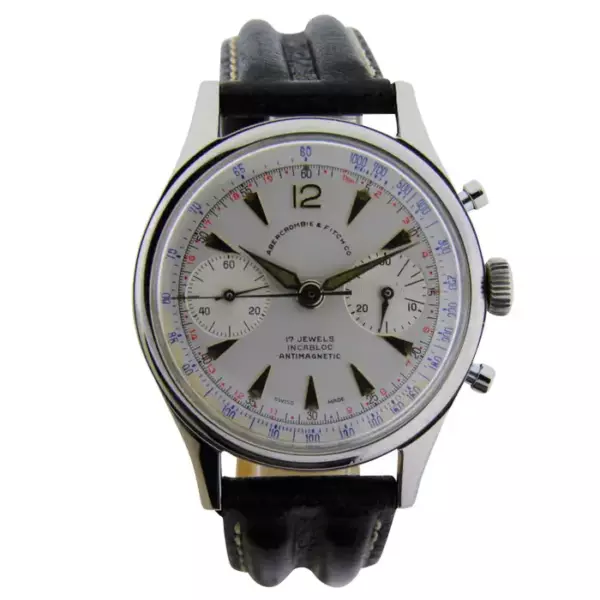 Abercrombie & Fitch Stainless Steel Sports Chronograph Manual Wind Watch. Abercrombie & Fitch Stainless Steel Sports Chronograph Manual Wind Watch.