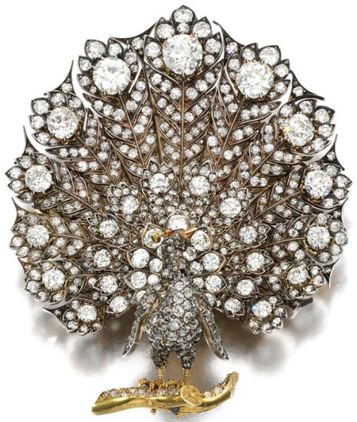 Diamond brooch from the first half of the 19th century, Sotheby's auction.