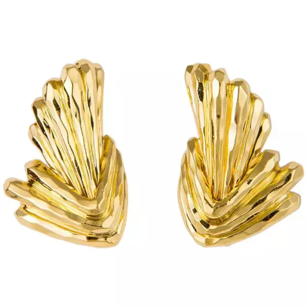 Henry Dunay Faceted Geometric Earrings. Henry Dunay Faceted Geometric Earrings.