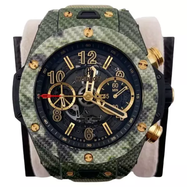 Hublot 45mm Big Bang Unico Chronograph 411.YG.1198.NR.ITI16 Carbon Fiber Camo.