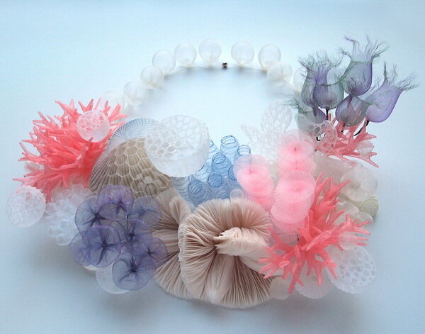 Necklace made of underwater plants.