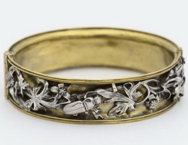 Silver and gold bracelet, Henri Husson, circa 1909, from the collection of the Museum of Fine Arts, Paris.