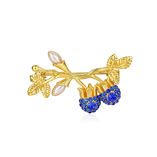 Blue Berry Brooch.