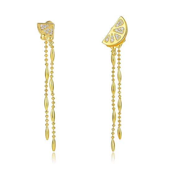 Pure Temptation Long Earrings 18Ct Gold Plate.
