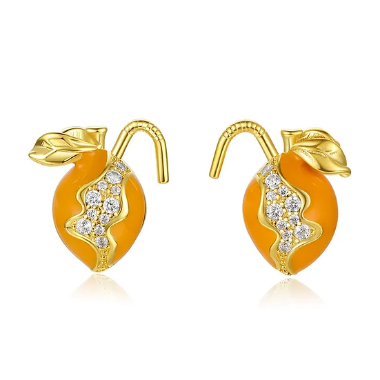 Pure Temptation Stud Earrings 18Ct Gold Plate.