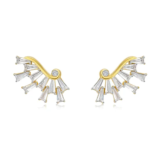 Wings Of Hope Earrings 18Ct Gold Plate.