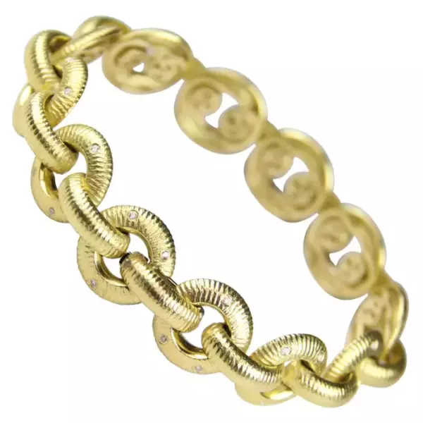 Paul Morelli Gold and Diamond Bracelet.