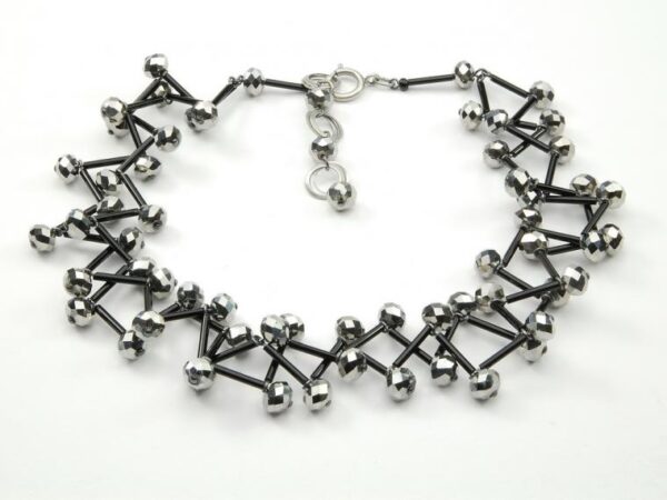 Black beaded necklace.