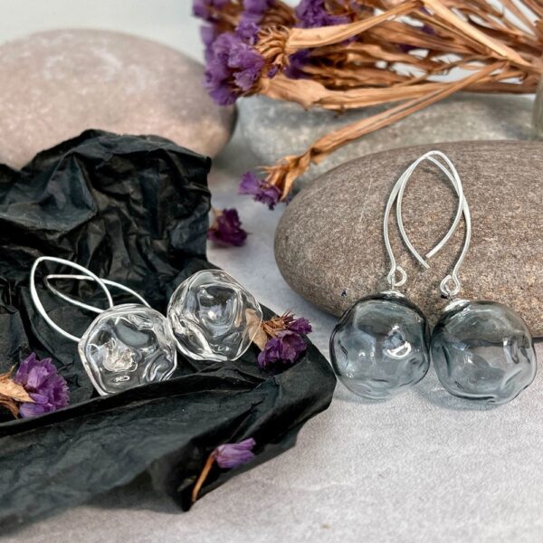 Blown Murano Glass Earrings by GlassBaker Glass Jewelry.