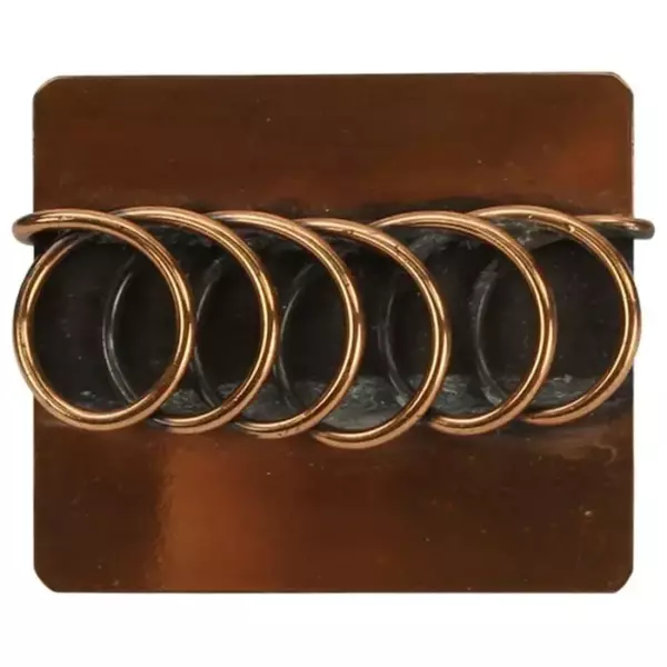 Dynamic Rebajes Mid Century Modern Copper Coil Brooch Pin.