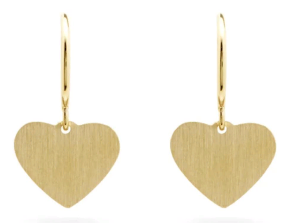 Heart earrings.