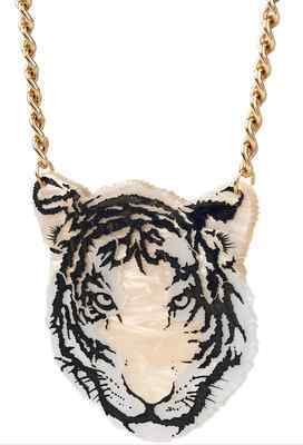 In the wild, white tigers are very rare, and this majestic creature has always been a key inspiration for Tatty Devine.