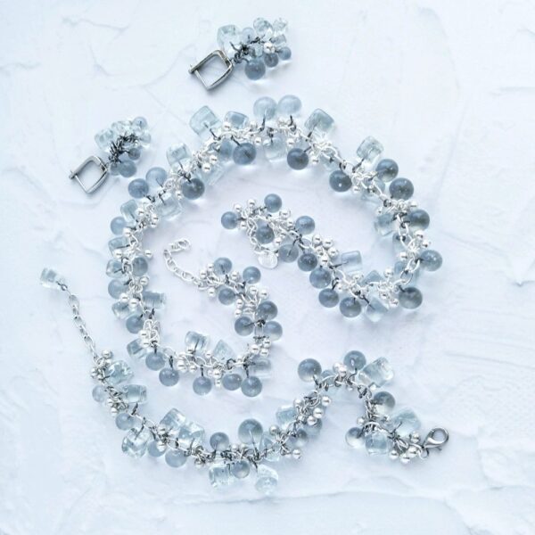 Jewelry sets Morning breeze, Glass beads of Baikal store.