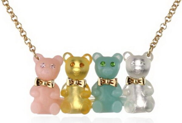 Necklace with bears.