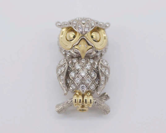 Owl brooch.