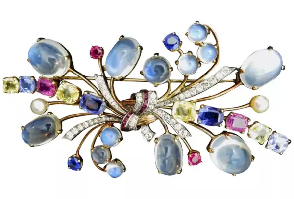 Raymond Yard Gemstone Brooch.