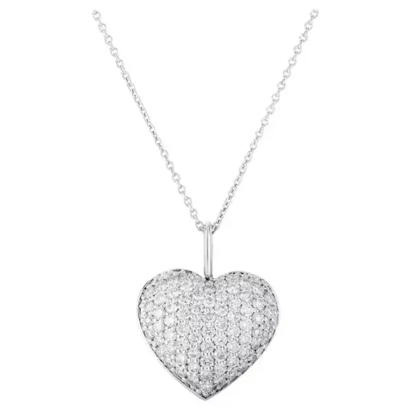 Roberto Coin Ladies Diamond Heart Necklace.