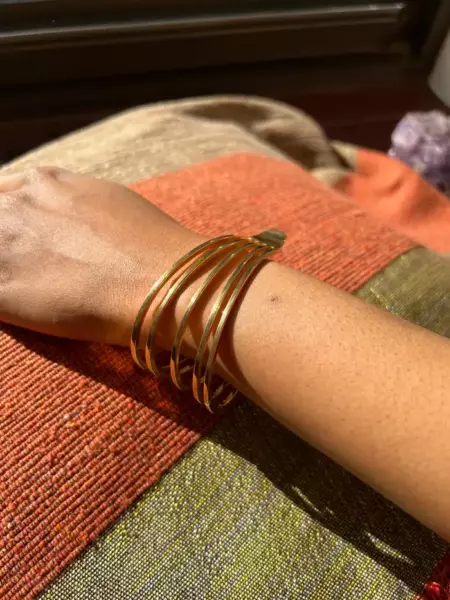 Sigurd Persson Sweden Modernist Gold Bracelet 1971.