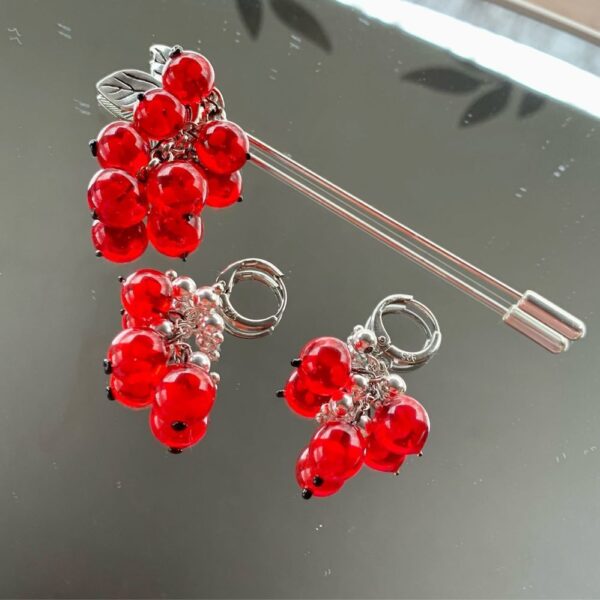 Silver earrings Murano glass, shop Glass workshop PROBLESK by Alena Vorman.