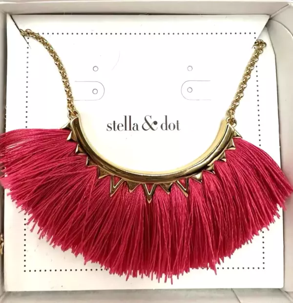 Stella & Dot Eden Fringe Necklace.