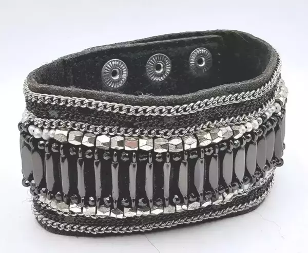 Stella & Dot Florian Hematite Bracelet.