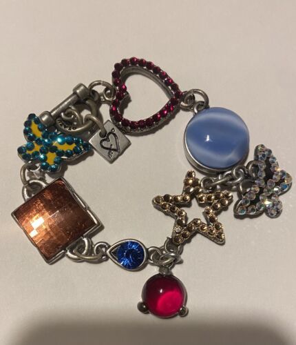 Stunning Designer Signed Rodrigo Otazu Crystal Multicolor Charm By Ugh Bracelet Stunning Designer Signed Rodrigo Otazu Crystal Multicolor Charm By Ugh Bracelet