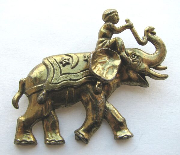 The Jungle Book series, copper elephant brooch, 1942.