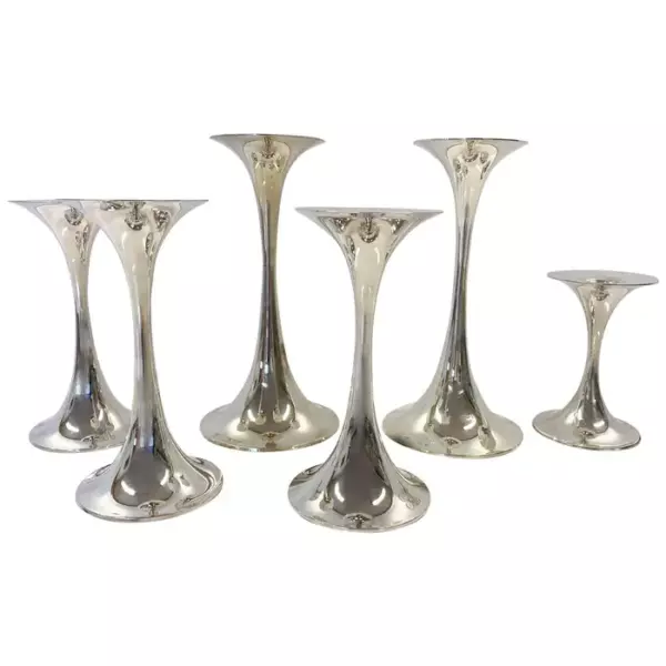 830H Silver Finland Tapio Wirkkala TW 284 Candleholder.