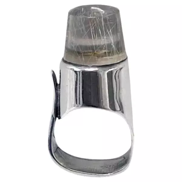 Georg Jensen Vivianna Torun Sterling Silver Rutilated Quartz Ring No. 151.