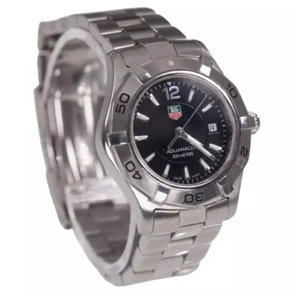 TAG Heuer Women's Stainless Steel Quartz Aquaracer WAF1410 Watch.
