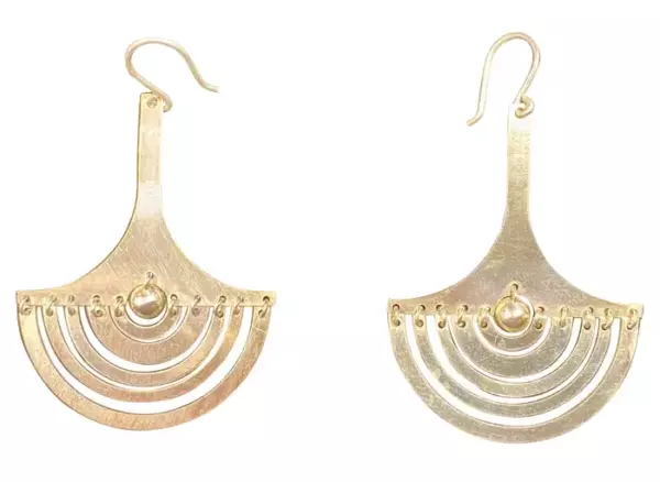 Tapio Wirkkala Crescent Moon Earrings Sterling Silver, 1972, Finland, Kuunsirppi.