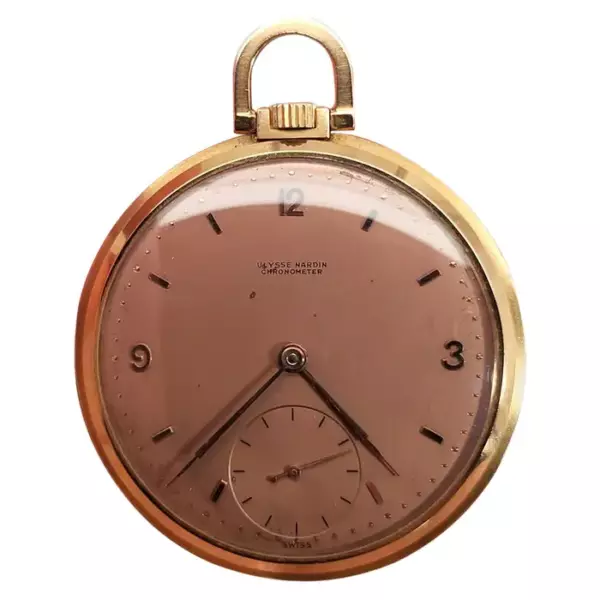 Ulysse Nardin Pocket Watch 18k Gold.
