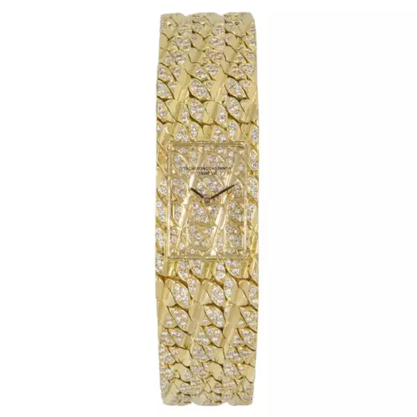 Vacheron Constantin Aton Vintage Yellow Gold Diamond Set.