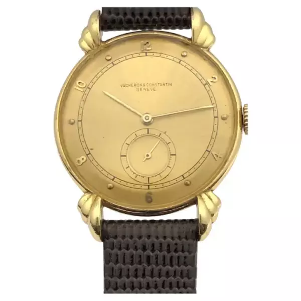 Vacheron & Constantin Vintage large Yellow Gold mechanical Wrist Watch.