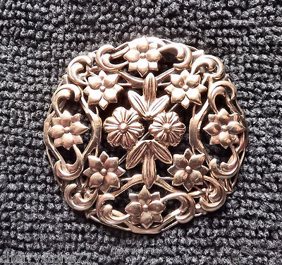 Vintage W.E Richards 1940s Pin Brooch Symmetalic Sterling and 14K. Vintage W.E Richards 1940s Pin Brooch Symmetalic Sterling and 14K.